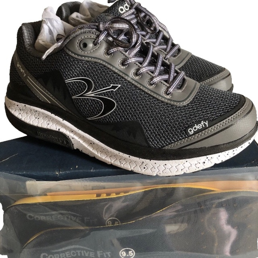 Gravity Defyer Women's Gdefy Mighty Walk TB9024FGS M Grey Sneakers Size 9.5